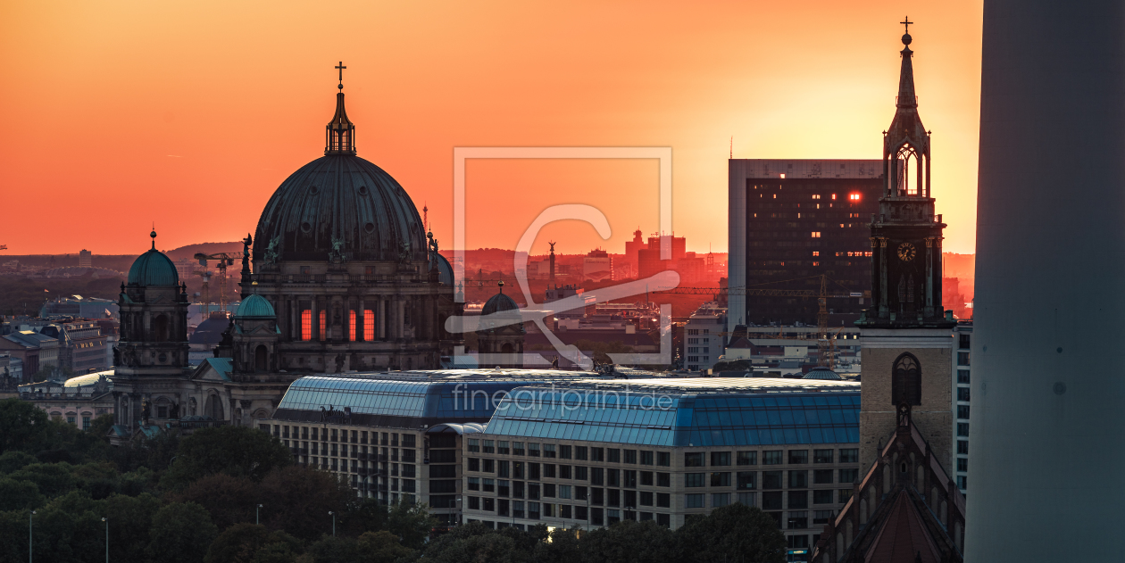 Bild-Nr.: 11588233 Berlin - Dom und Marienkirche bei Sonnenuntergang erstellt von Jean Claude Castor