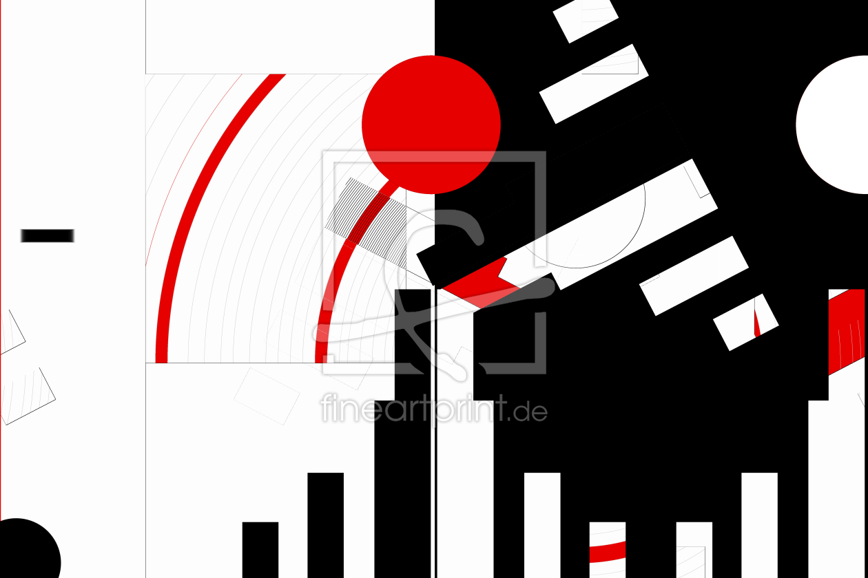 Bild-Nr.: 11593044 Schwarz weiß trifft rot Version 16 erstellt von Christine Bässler