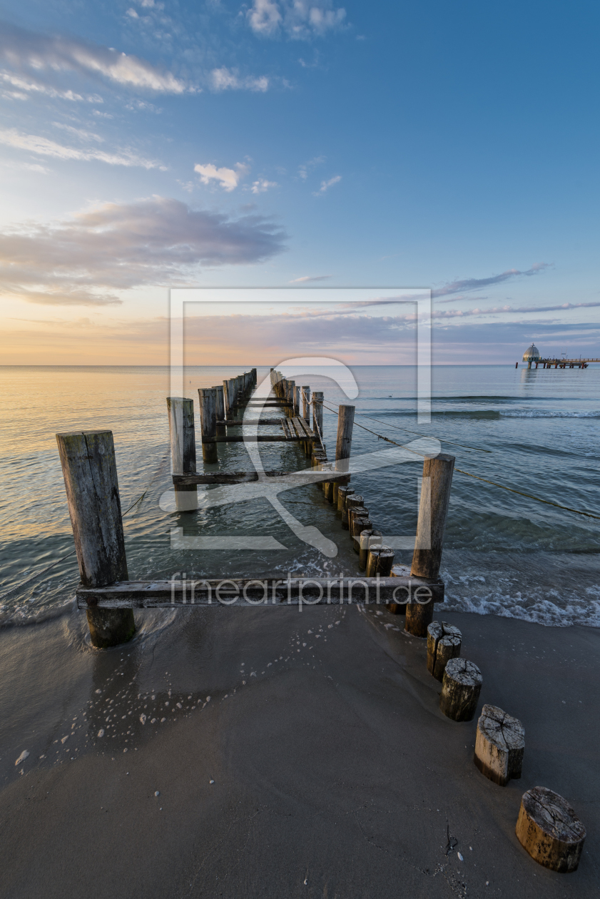 Bild-Nr.: 11594588 Buhne im Abendlicht | Zingst Ostsee erstellt von ReichderNatur