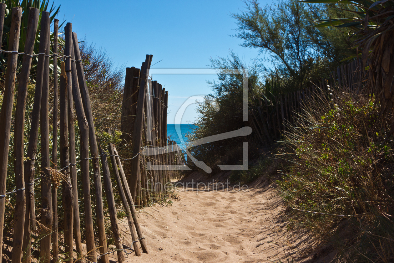 Bild-Nr.: 11595846 Strandzugang zum Serignan Plage 4 erstellt von Anja Schäfer