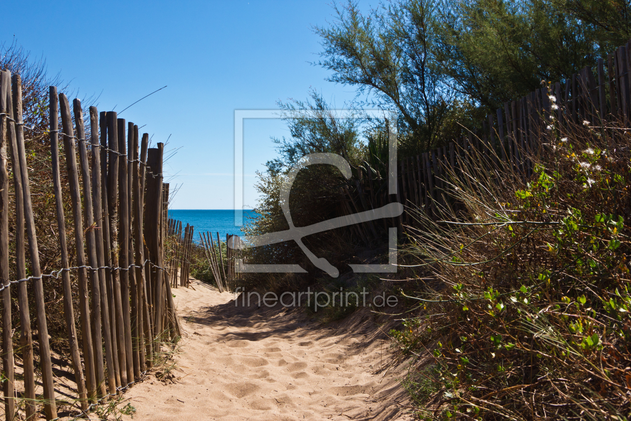 Bild-Nr.: 11595848 Strandzugang zum Serignan Plage 5 erstellt von Anja Schäfer