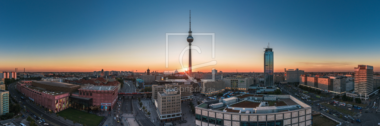 Bild-Nr.: 11599330 Berlin - Skyline Panorama Alexanderplatz zum Sonnenuntergang erstellt von Jean Claude Castor