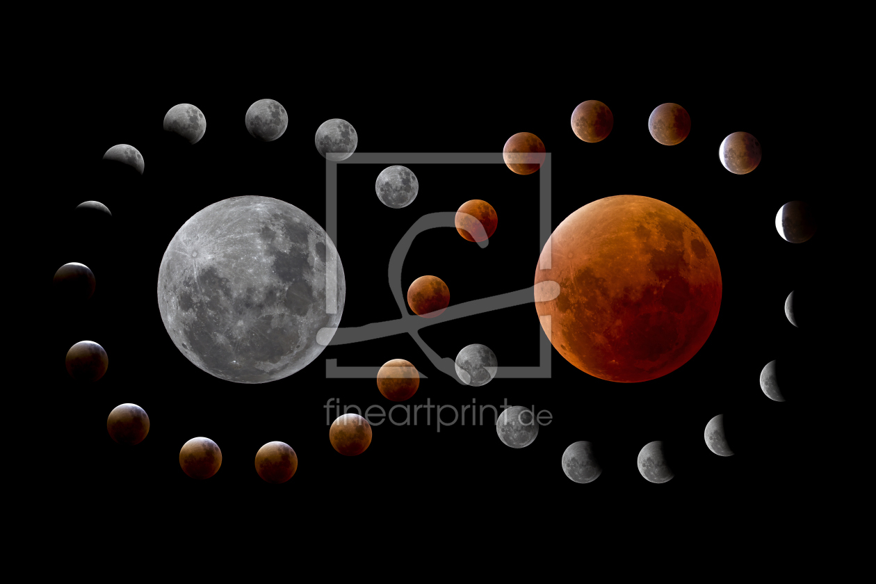 Bild-Nr.: 11603146 Mondfinsternis mit Blutmond erstellt von Callisto