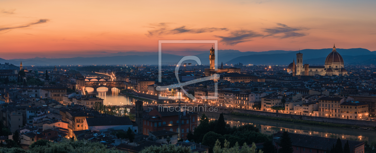 Bild-Nr.: 11604773 Florenz - Skyline Panorama nach Sonnenuntergang erstellt von Jean Claude Castor