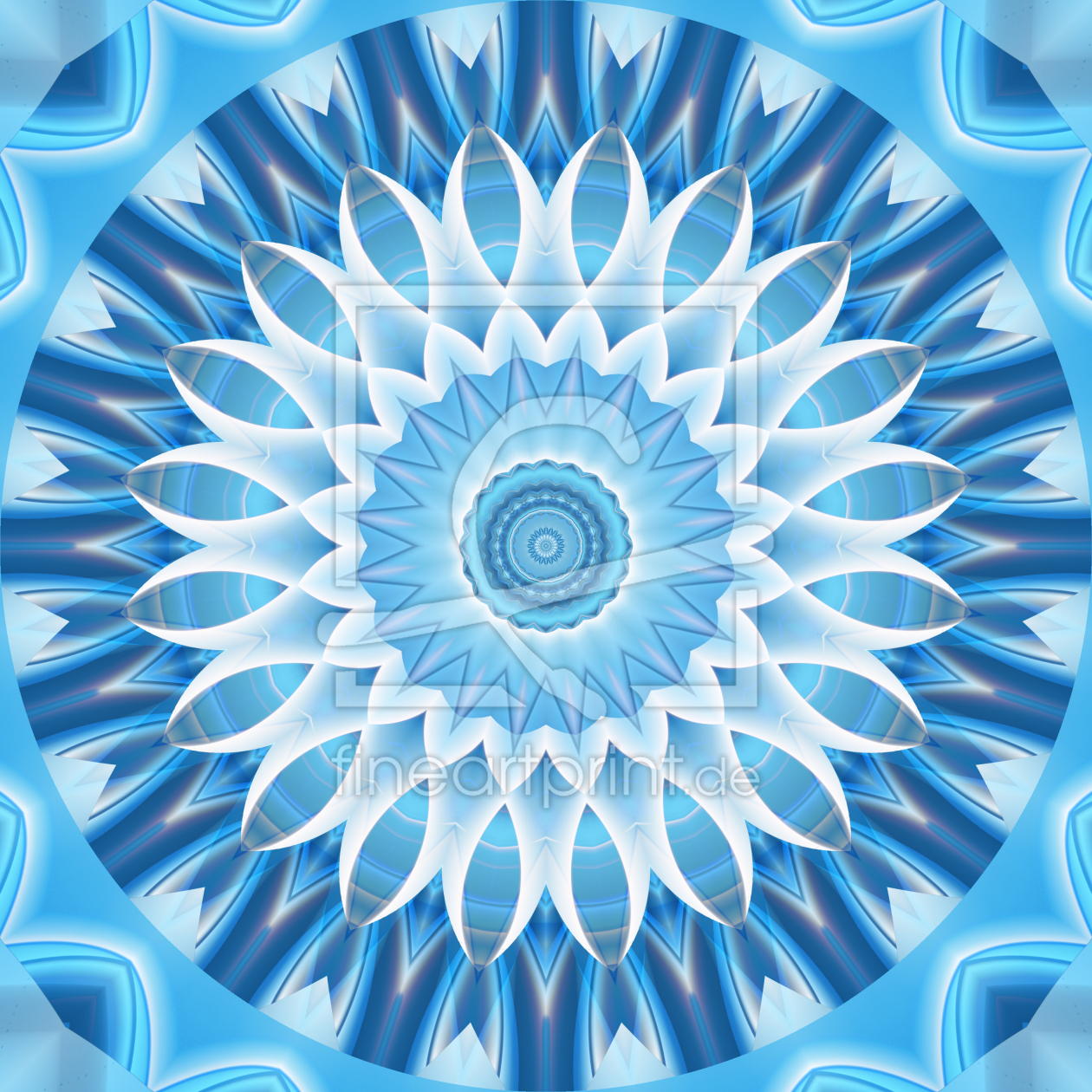 Bild-Nr.: 11610217 Mandala blaue Blume erstellt von Christine Bässler