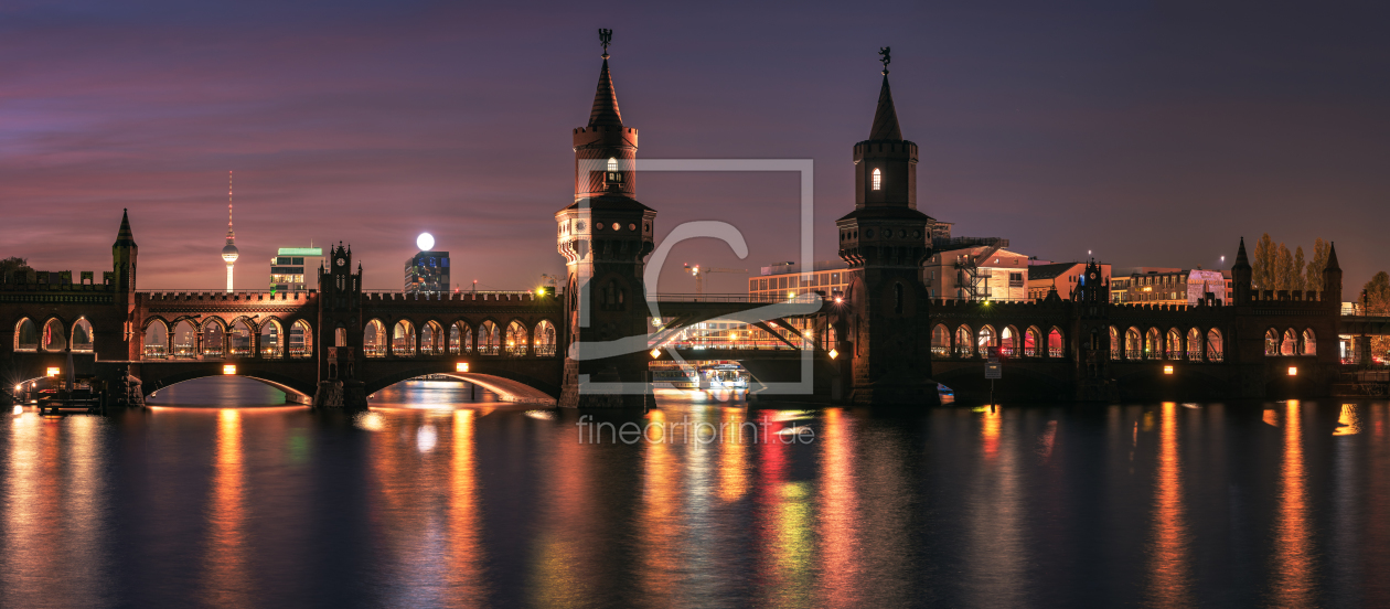 Bild-Nr.: 11611491 Berlin - Oberbaumbrücke am Abend erstellt von Jean Claude Castor