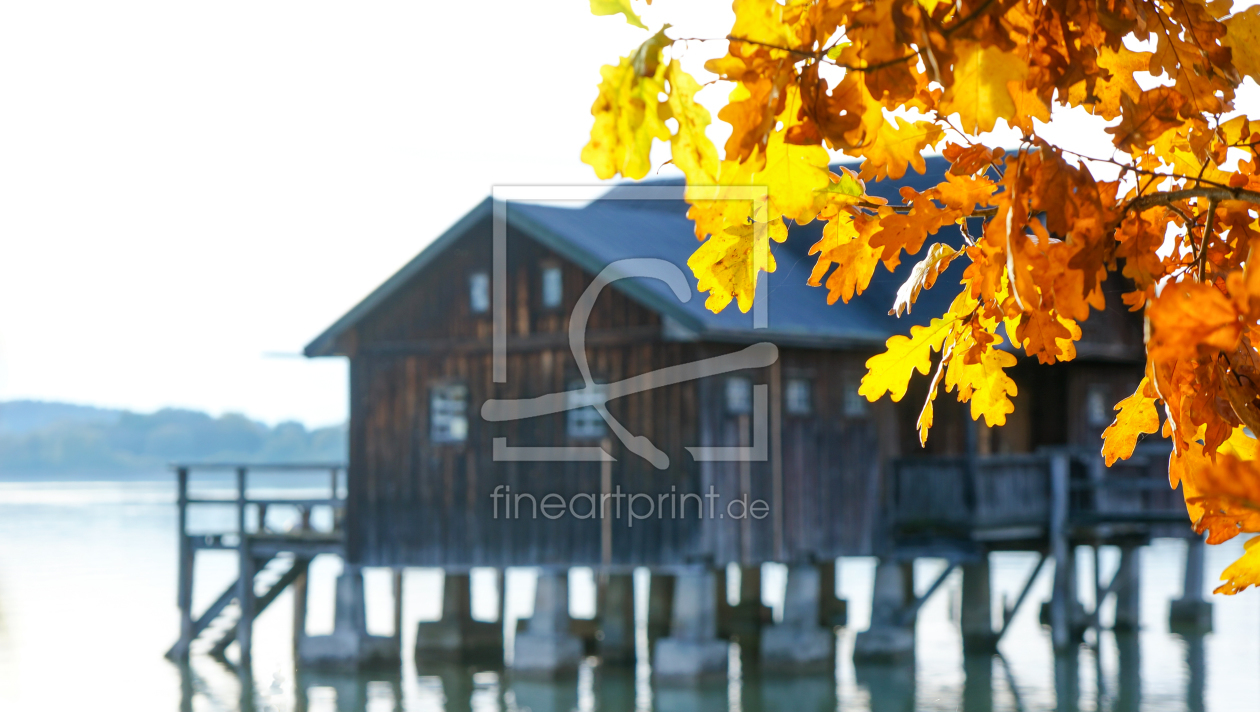 Bild-Nr.: 11615125 Bootshaus mit Eichenlaub erstellt von ELIO