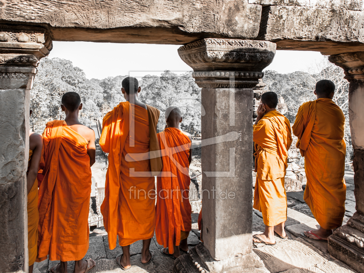 Bild-Nr.: 11641338 Mönche in Angkor erstellt von Sebastian Rost