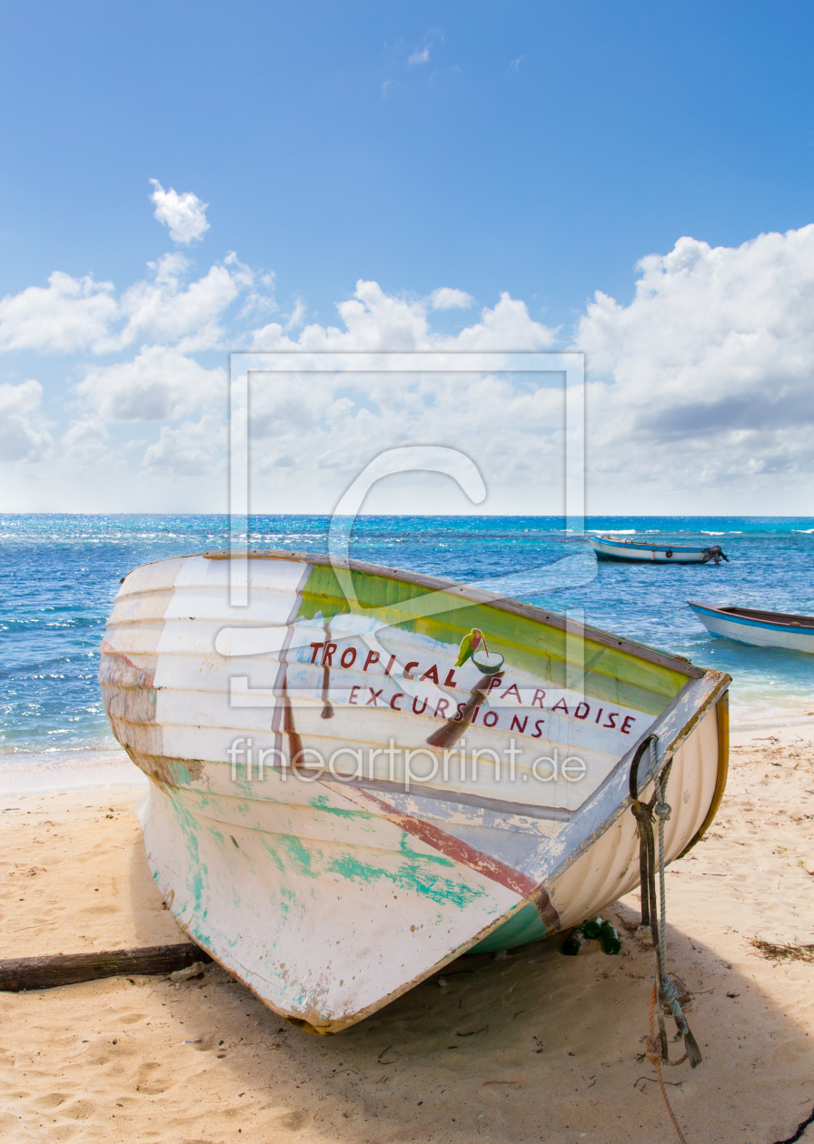 Bild-Nr.: 11642616 Ein Schiffswrack am Strand in der Karibik erstellt von wsf-fineartprint