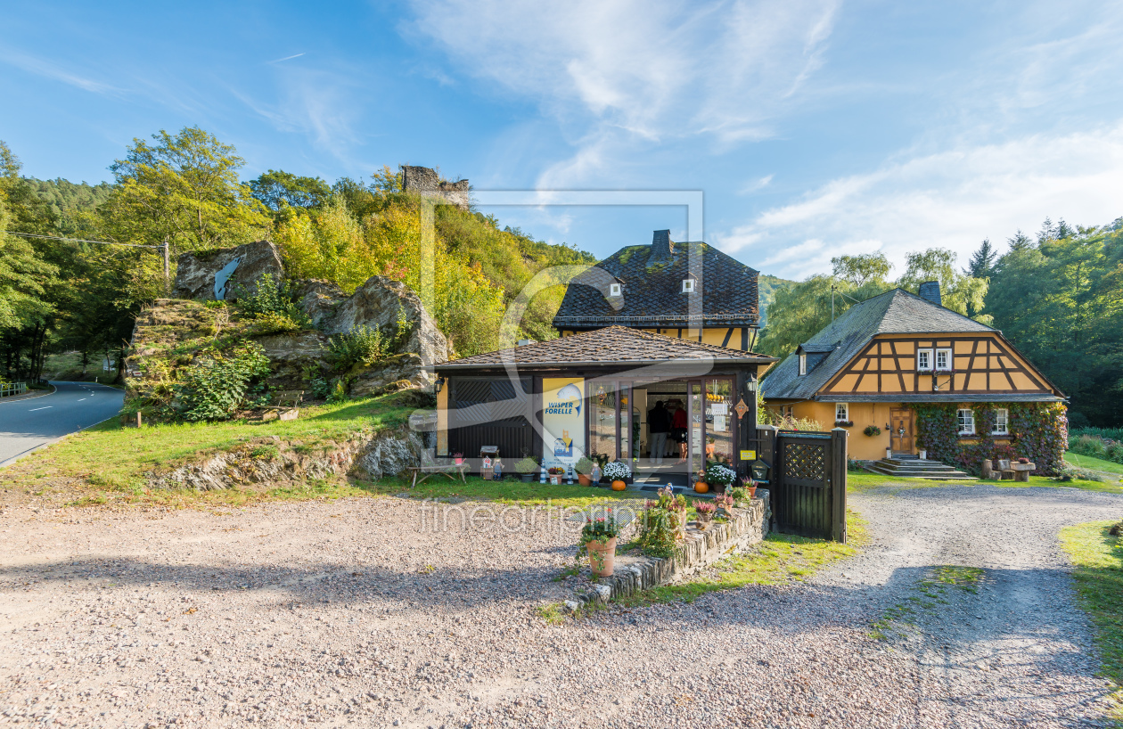 Bild-Nr.: 11643876 Forellenhof mit Laukenburg im Wispertal erstellt von Erhard Hess