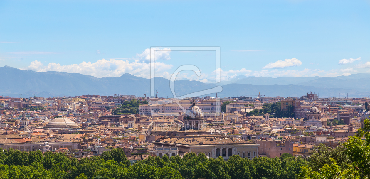 Bild-Nr.: 11647280 Rom Panorma bei Tag im Sommer erstellt von wsf-fineartprint