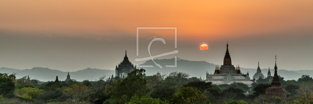 Bild-Nr.: 11648052 Sonnenuntergang über Bagan erstellt von Sebastian Rost