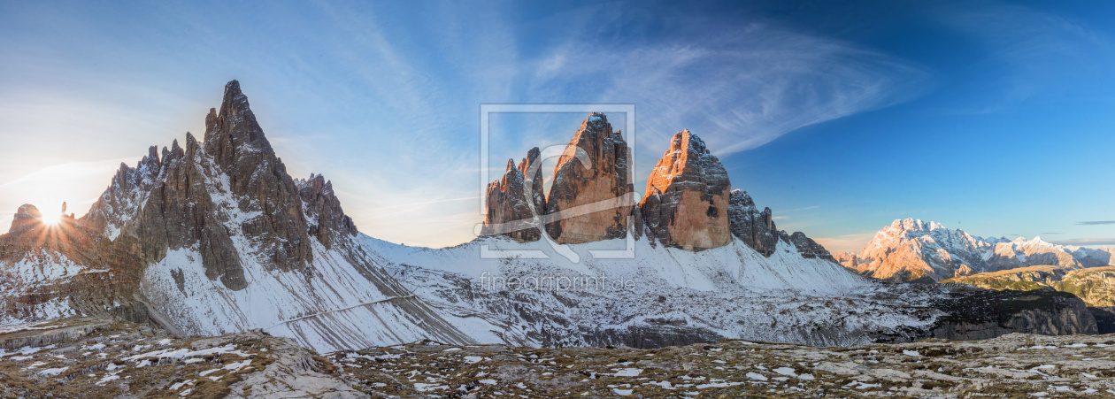 Bild-Nr.: 11665670 Tre Cime of the Dolomites erstellt von Dieter Dieter Meyrl