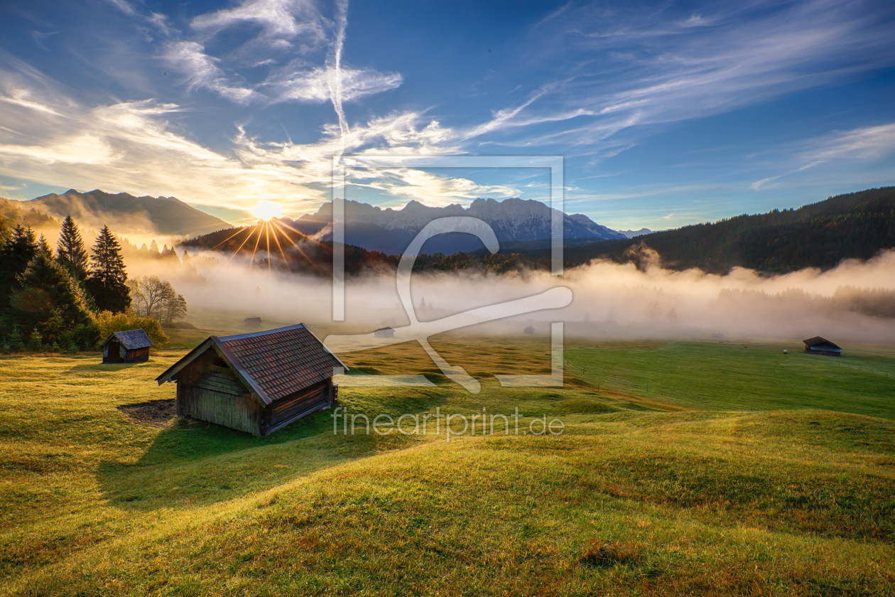 Bild-Nr.: 11667558 Herbstnebel am Geroldsee  erstellt von Achim Thomae