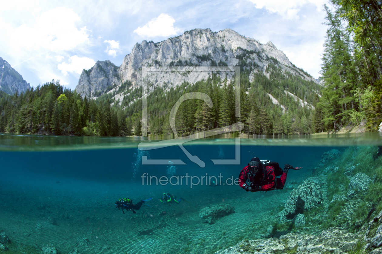 Bild-Nr.: 11669976 Grüner See - Halb-Halb erstellt von Happo