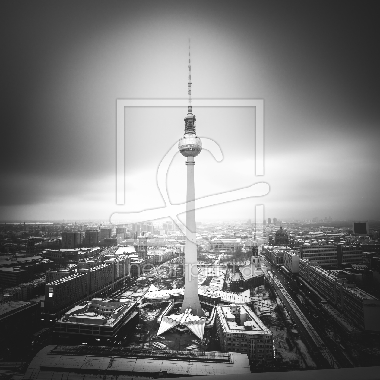 Bild-Nr.: 11674522 Berlin - Fernsehturm Schwarz Weiß  erstellt von Jean Claude Castor