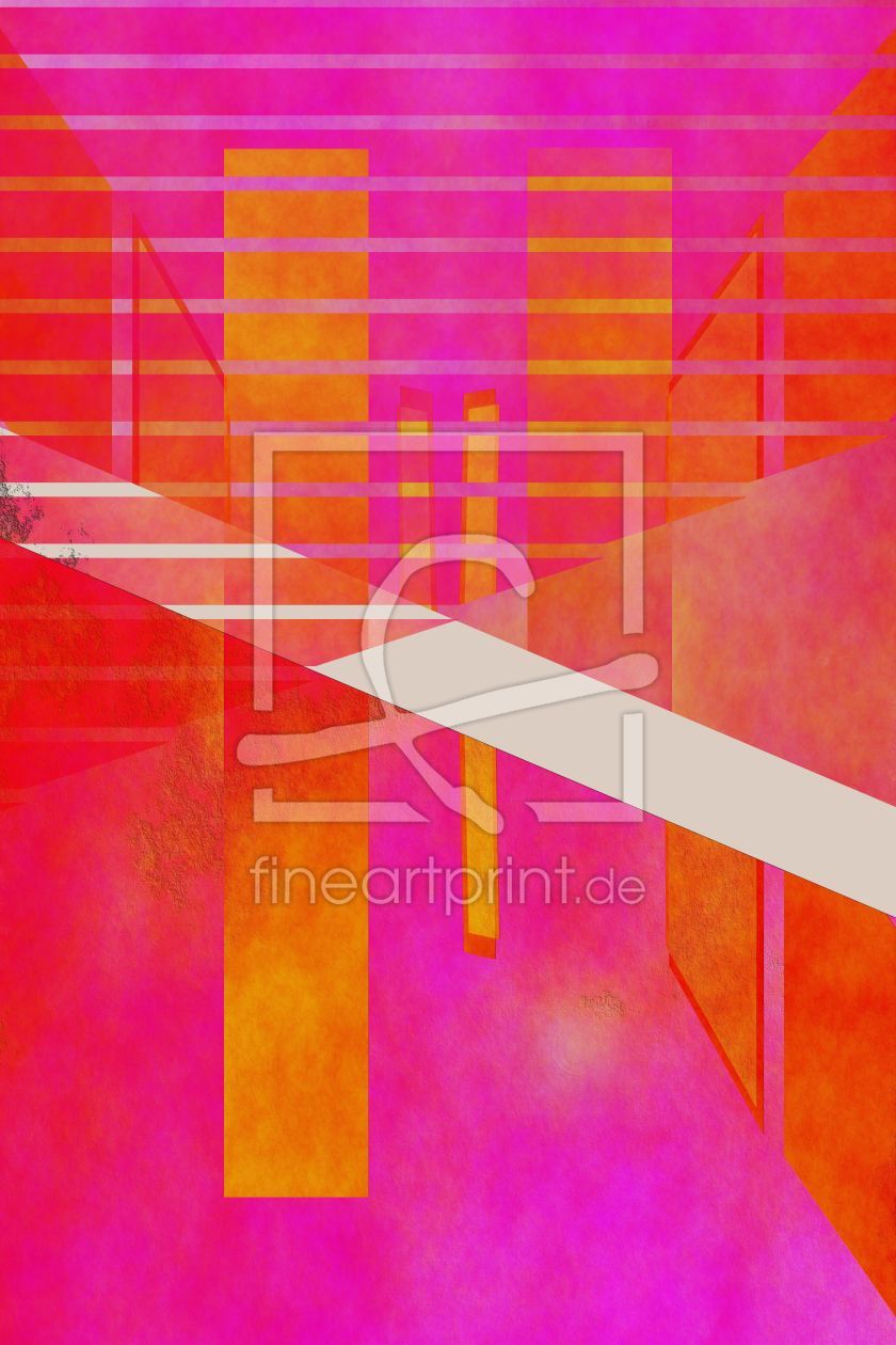 Bild-Nr.: 11674822 Abstrakte Geometrie pink orange erstellt von Christine Bässler