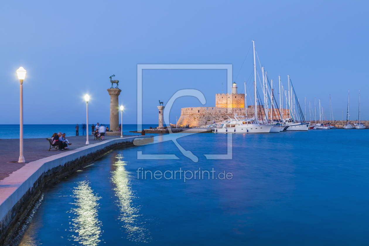 Bild-Nr.: 11694216 MANDRAKI-HAFEN AUF RHODOS erstellt von dieterich