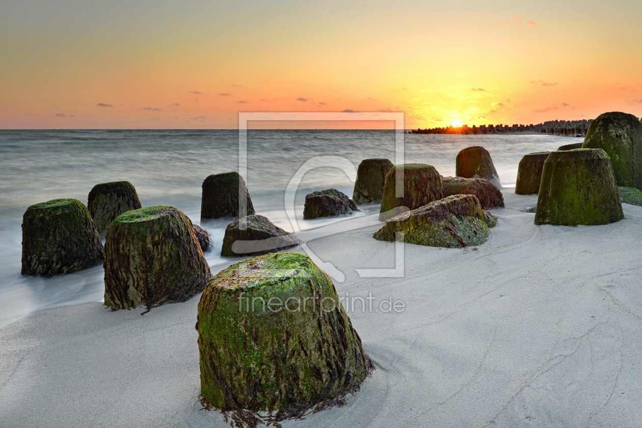 Bild-Nr.: 11696966 Tetrapoden im Sonnenuntergang erstellt von Nordbilder