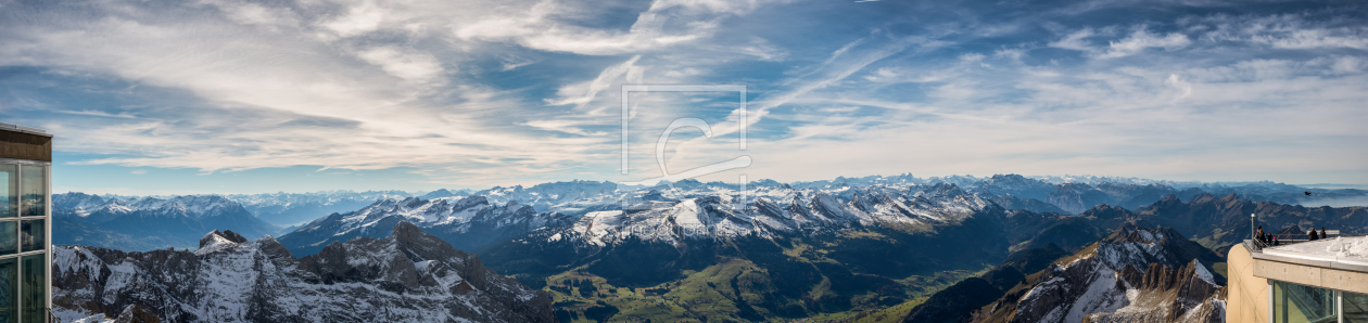 Bild-Nr.: 11698260 Blick vom Säntis XXXL Panorama erstellt von KundenNr-312982