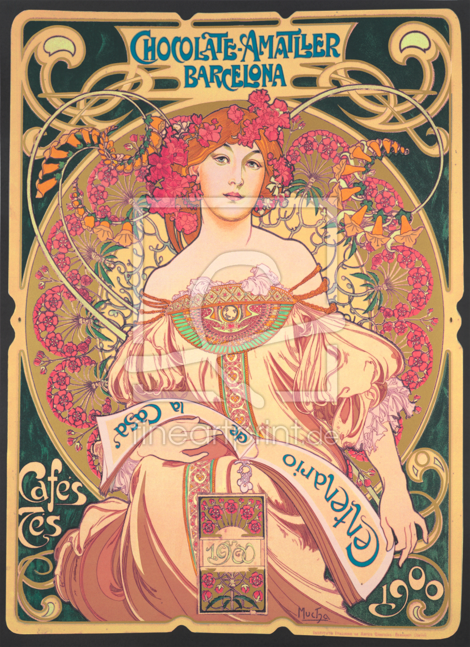 Bild-Nr.: 11703557 Chocolate Amatller by Alphonse Mucha - 1900 erstellt von CASA-FINE-ARTS