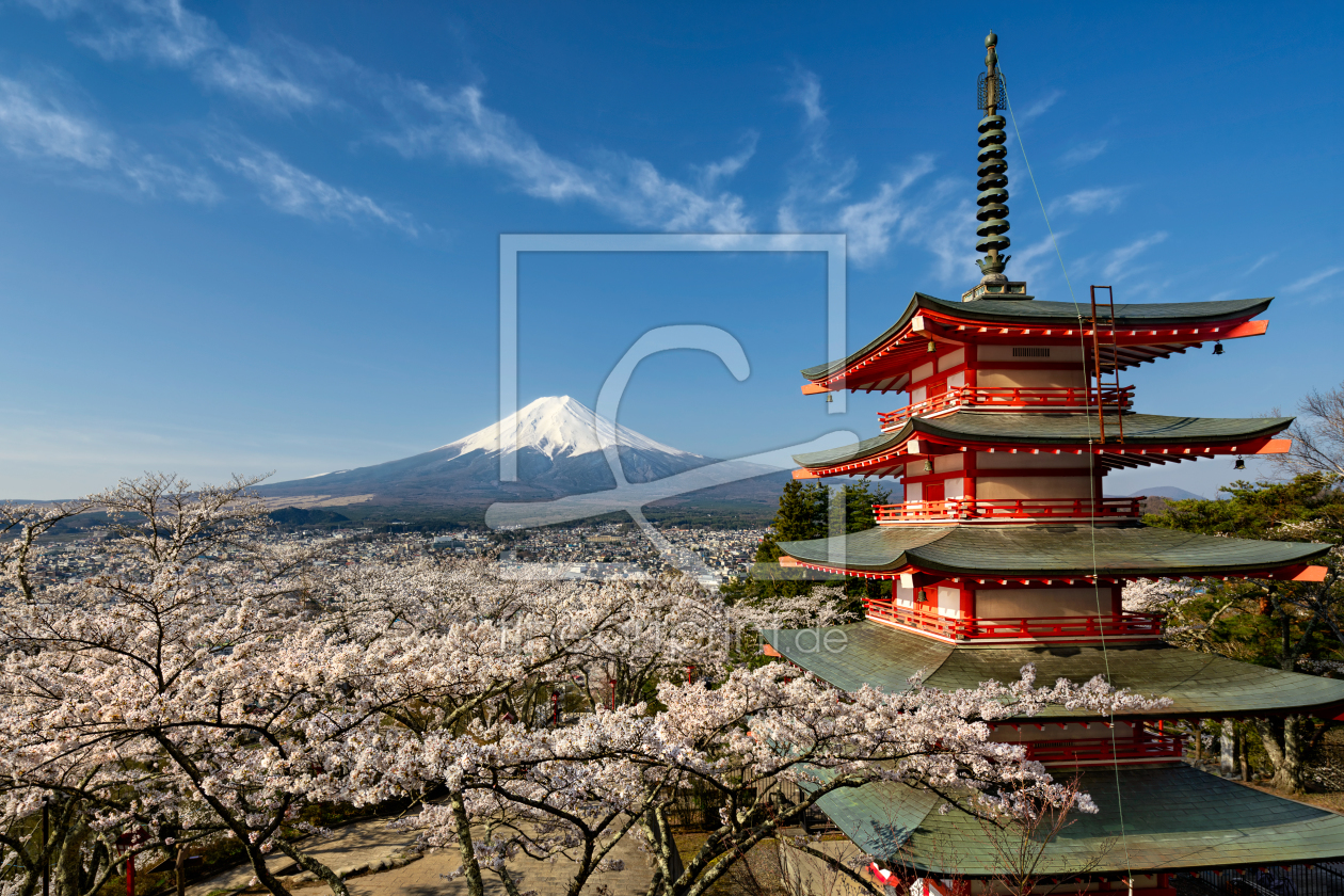 Bild-Nr.: 11711378 Mt Fuji und Sakura in Japan Bild-Nr.: 11711378 Mt Fuji und Sakura in Japan erstellt von Mapics