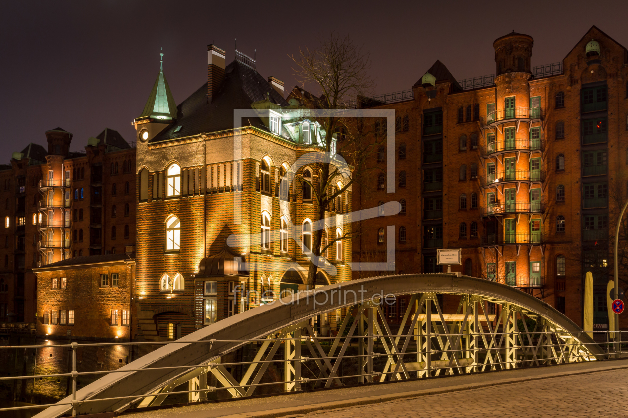 Bild-Nr.: 11712720 Speicherstadt bei Nacht Bild-Nr.: 11712720 Speicherstadt bei Nacht erstellt von KundenNr-314200