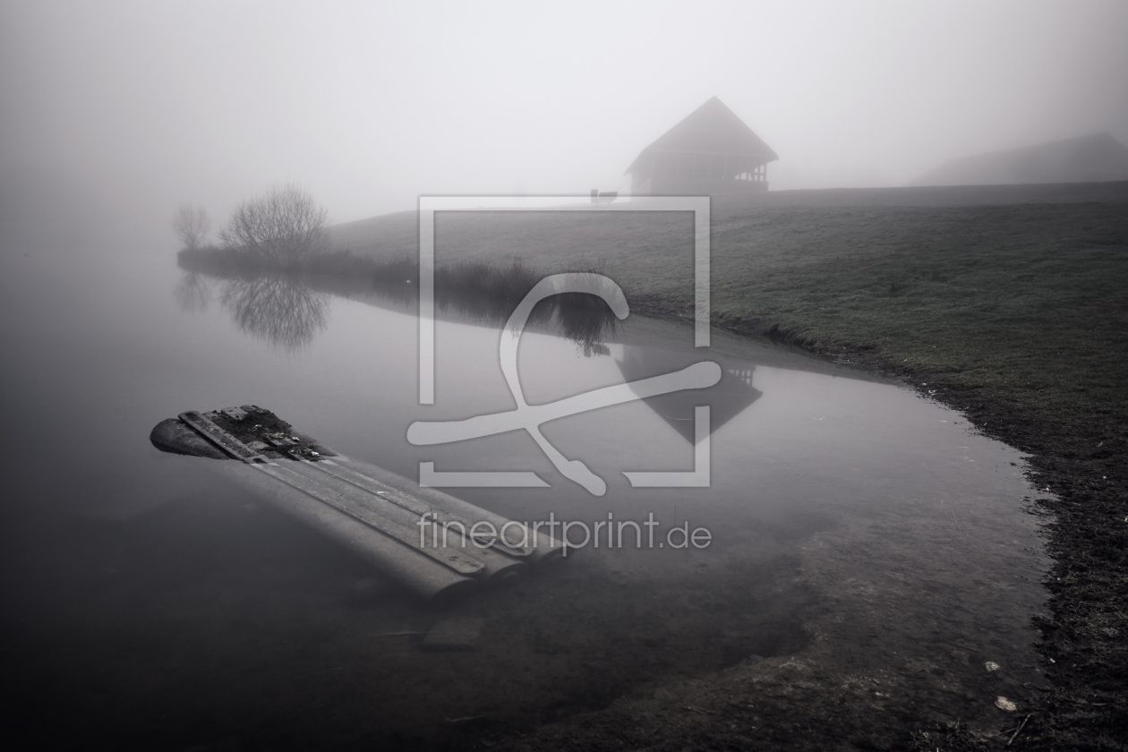 Bild-Nr.: 11727046 Haus am See mit Nebel erstellt von KundenNr-294480