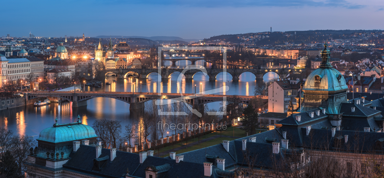 Bild-Nr.: 11728828 Prag - Skyline Panorama Blue erstellt von Jean Claude Castor