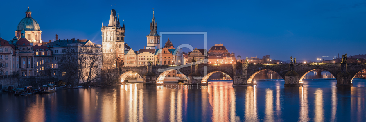 Bild-Nr.: 11729502 Prag - Karlsbrücke bei Nacht erstellt von Jean Claude Castor