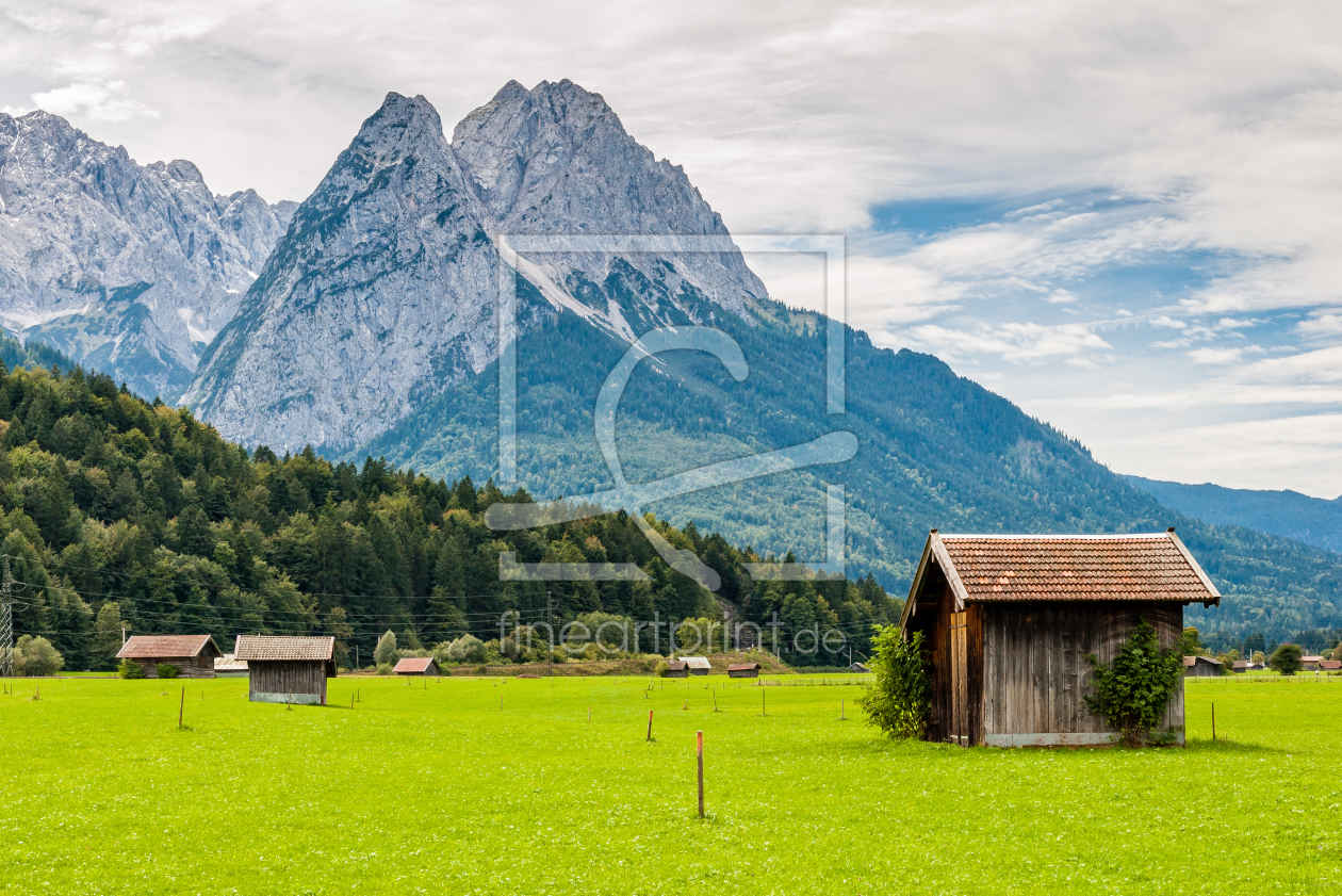 Bild-Nr.: 11752986 Almhütte vorm Waxenstein 80-ne erstellt von Erhard Hess