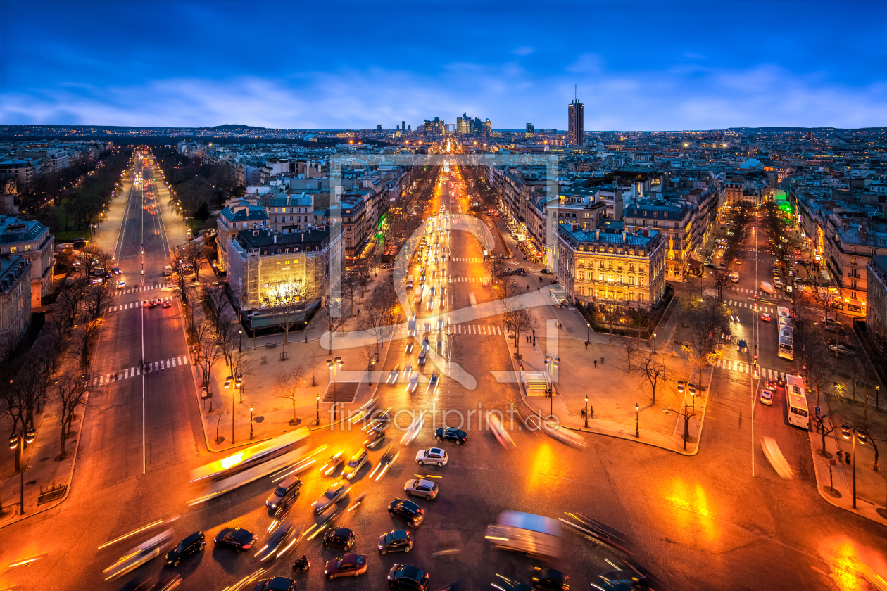 Bild-Nr.: 11771838 Skyline von Paris bei Nacht erstellt von eyetronic