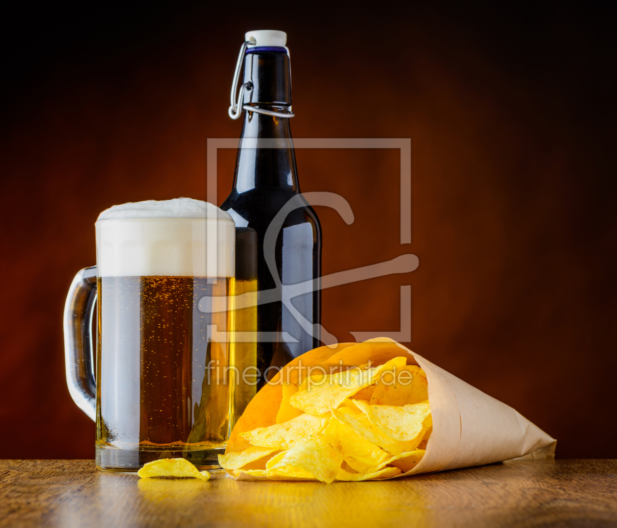 Bild-Nr.: 11772684 Bier und Kartoffelchips erstellt von xfotostudio