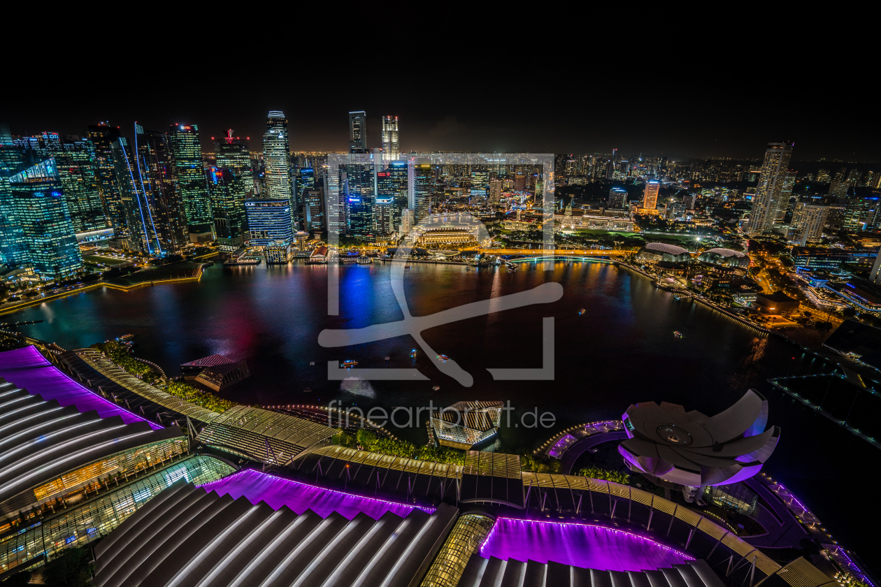 Bild-Nr.: 11782146 Singapur Marina Bay bei Nacht erstellt von KundenNr-291254