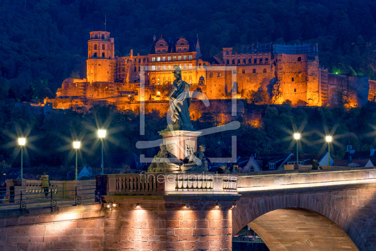 Bild-Nr.: 11789028 Heidelberger Schloss bei Nacht erstellt von eyetronic