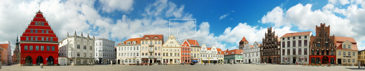 Bild-Nr.: 11790416 Greifswalder Markt Panorama erstellt von Henk