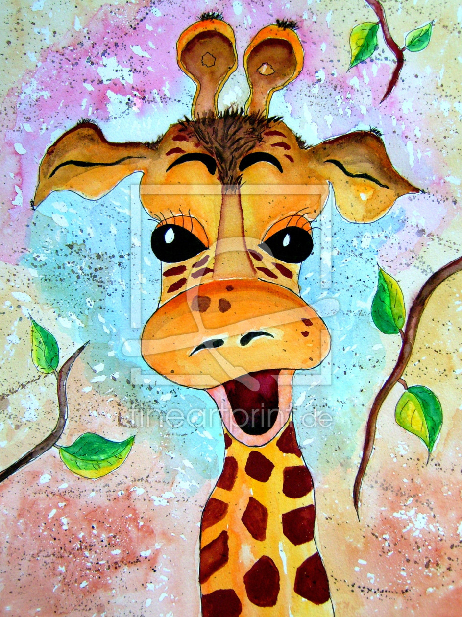 Bild-Nr.: 11792952 Giraffe Gisela Aquarell erstellt von siegfried2838