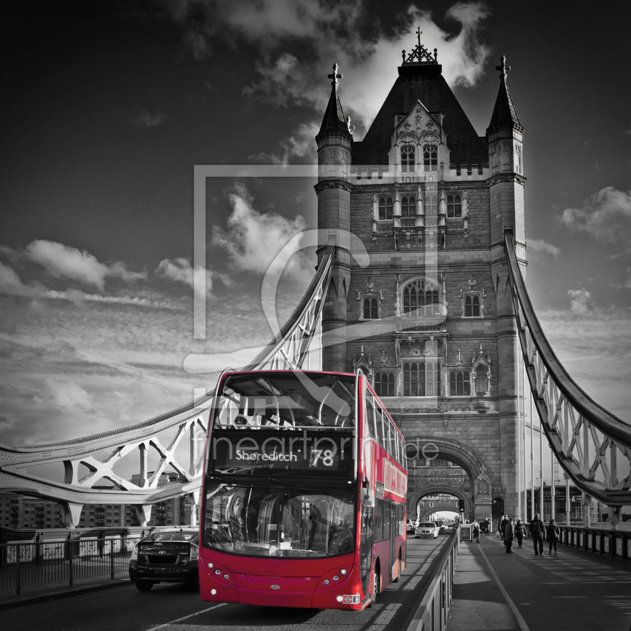 Bild-Nr.: 11799210 LONDON Tower Bridge und Bus erstellt von Melanie Viola