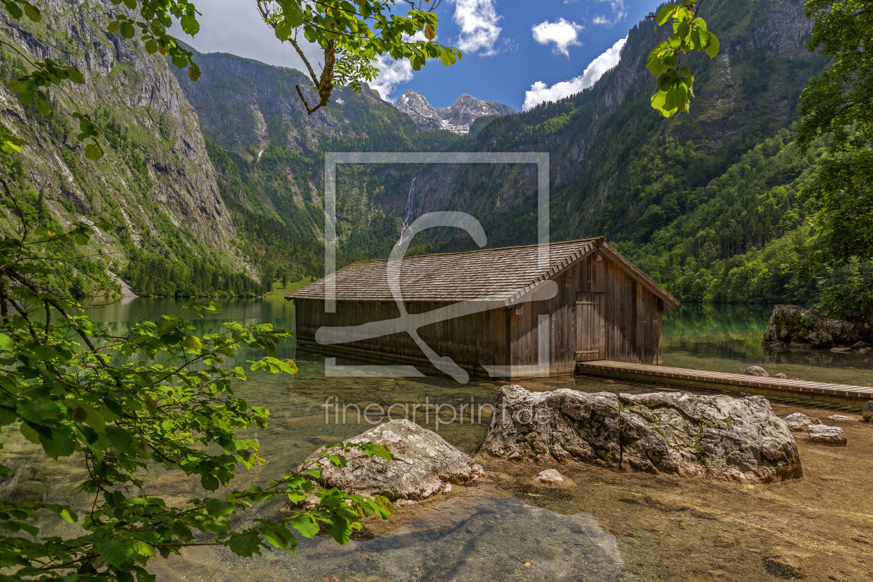 Bild-Nr.: 11800090 Obersee Berchtesgaden Berge Bootshaus See erstellt von Thomas Herzog