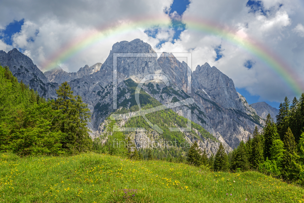 Bild-Nr.: 11802534 Reiteralpe Berg Berchtegaden Regenbogen erstellt von Thomas Herzog