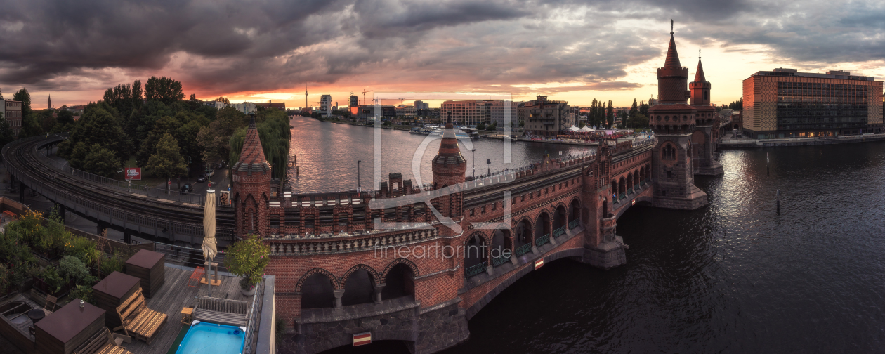 Bild-Nr.: 11810192 Berlin Oberbaumbrücke Panorama Sunset erstellt von Jean Claude Castor