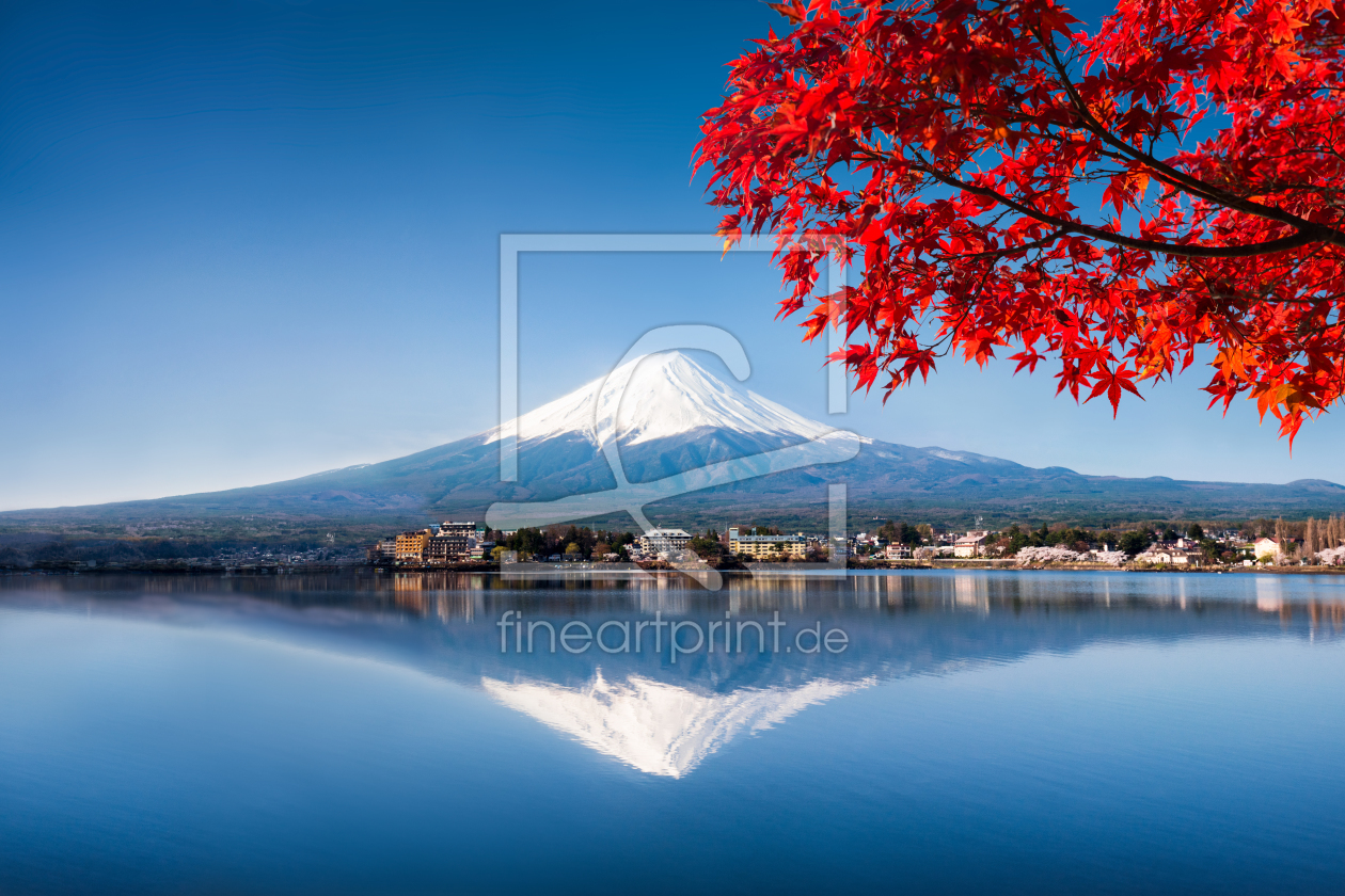 Bild-Nr.: 11814106 Berg Fuji und See Kawaguchiko im Herbst erstellt von eyetronic