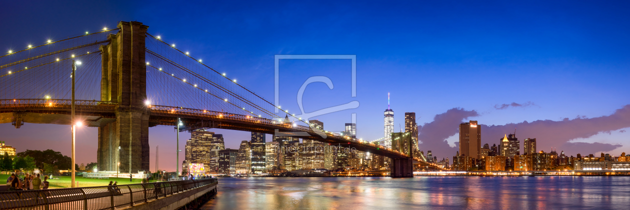 Bild-Nr.: 11819899 Brooklyn Bridge Panorama in New York City, USA erstellt von eyetronic