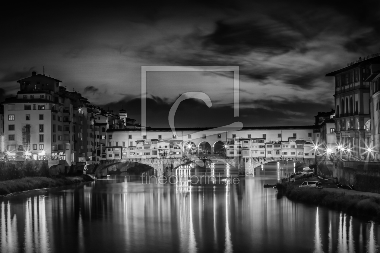 Bild-Nr.: 11820223 FLORENZ Ponte Vecchio bei Sonnenuntergang  erstellt von Melanie Viola