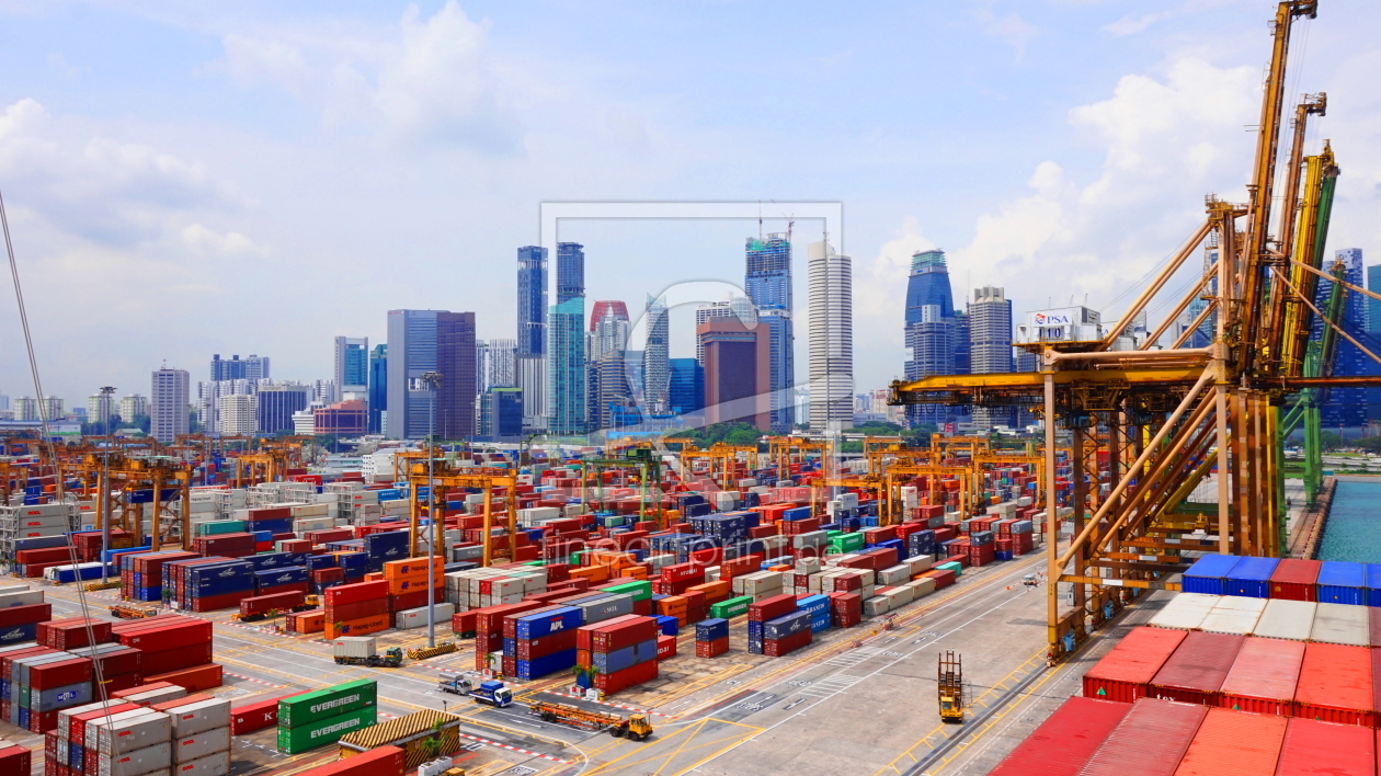 Bild-Nr.: 11823157 Hafen von Singapur erstellt von PWP