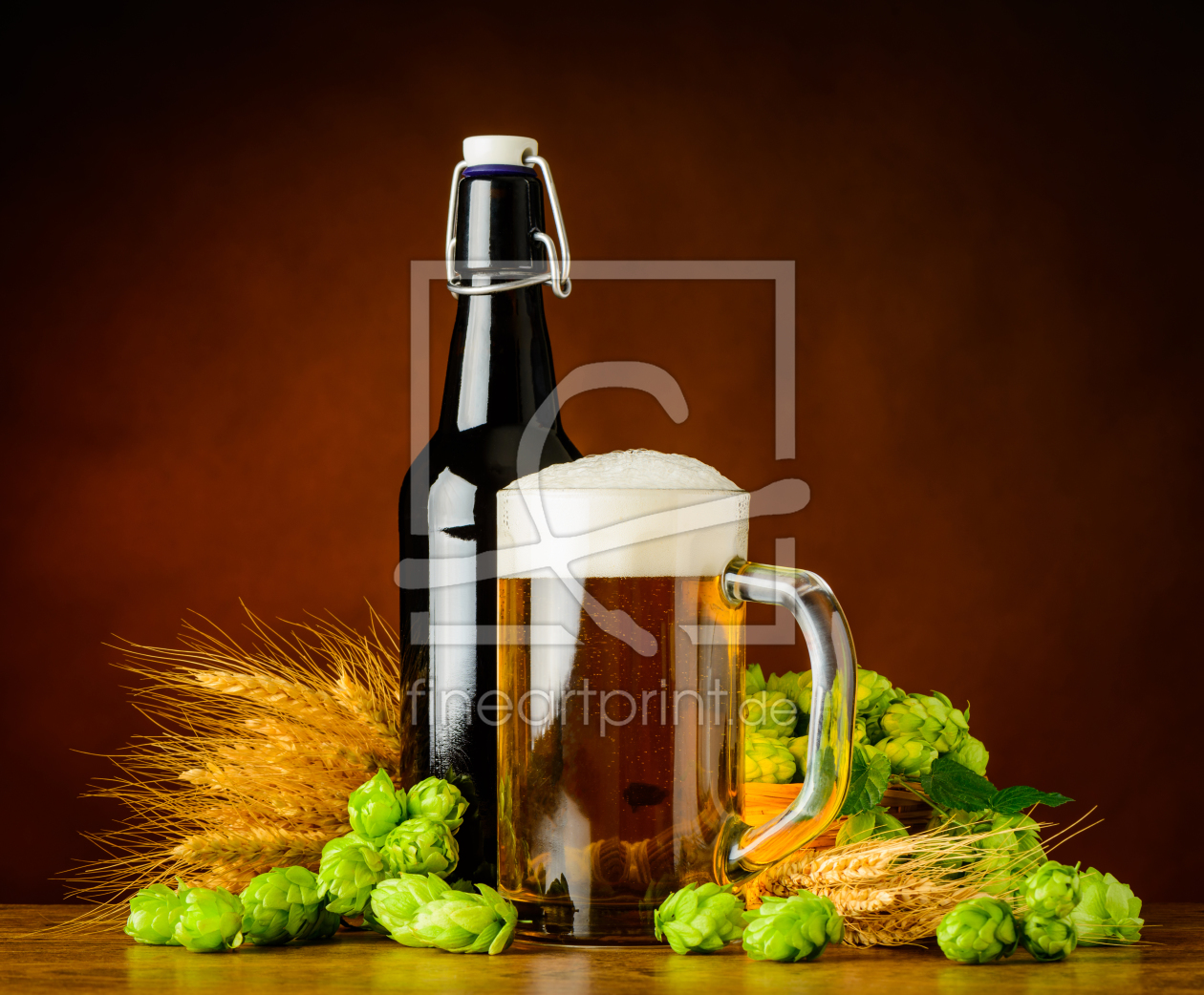 Bild-Nr.: 11826079 Bier mit Weizen und Hopfen erstellt von xfotostudio