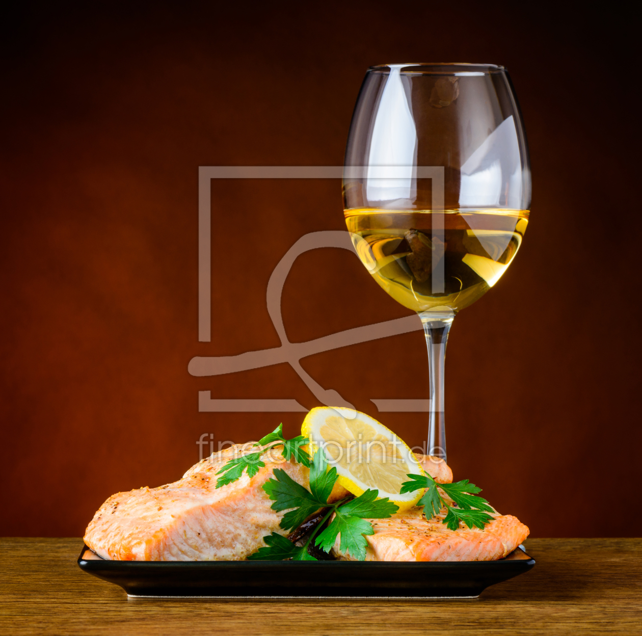 Bild-Nr.: 11826087 Gebackener Lachs mit Weißwein erstellt von xfotostudio