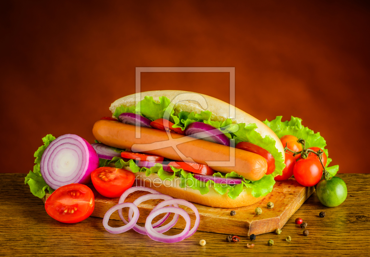 Bild-Nr.: 11826089 Frischer Hot Dog mit Gemüse erstellt von xfotostudio