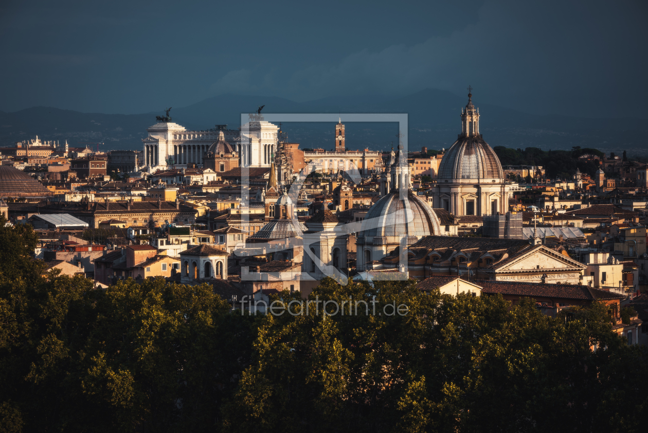Bild-Nr.: 11827367 Rom - Skyline im Abendlicht erstellt von Jean Claude Castor