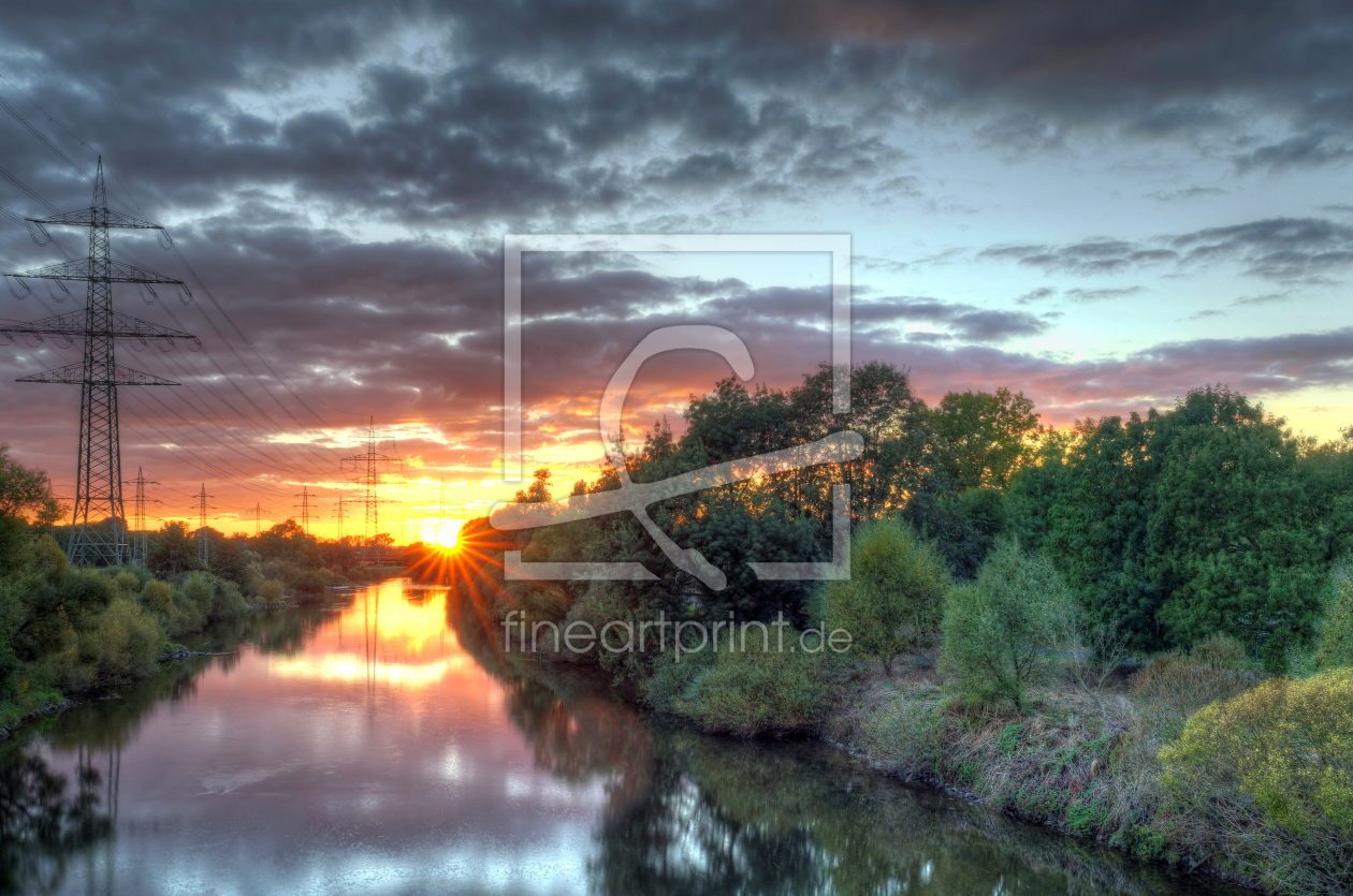 Bild-Nr.: 11828507 Abendstimmung am Fluss erstellt von Rolf Eschbach